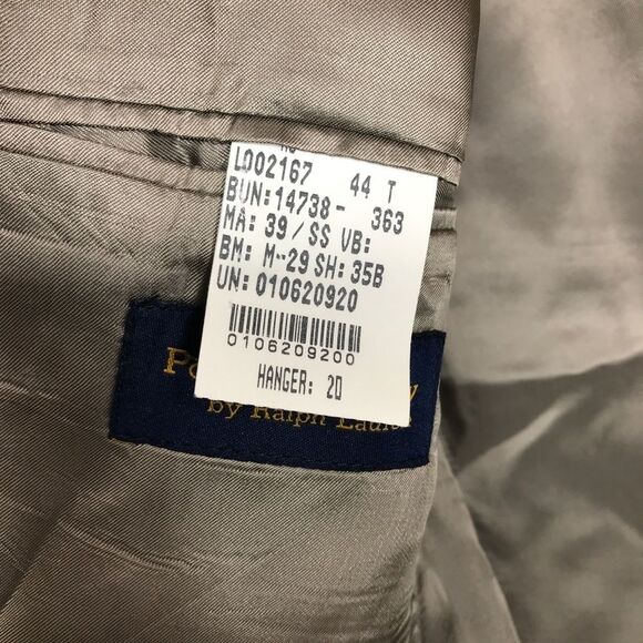 Polo University Club Ralph Lauren Men's 44T Beige 100 Wool Blazer Sport … - Picture 7 of 8